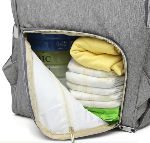 Bolsa Mochila Baby Maternidade LeQueen USB