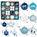 Bolas de Natal Variadas - Kit com 44 Unidades