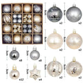 Bolas de Natal Variadas - Kit com 44 Unidades