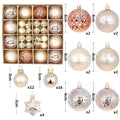 Bolas de Natal Variadas - Kit com 44 Unidades