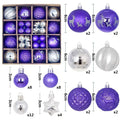 Bolas de Natal Variadas - Kit com 44 Unidades