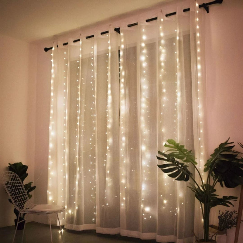 Cortina de LED | Luzes Mágicas de Natal e Casual