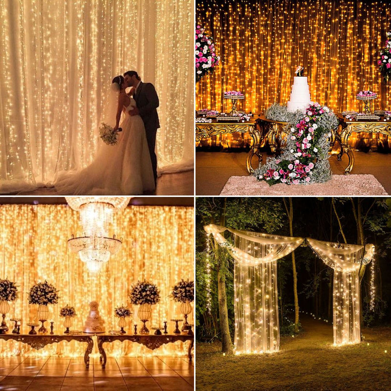 Cortina de LED | Luzes Mágicas de Natal e Casual
