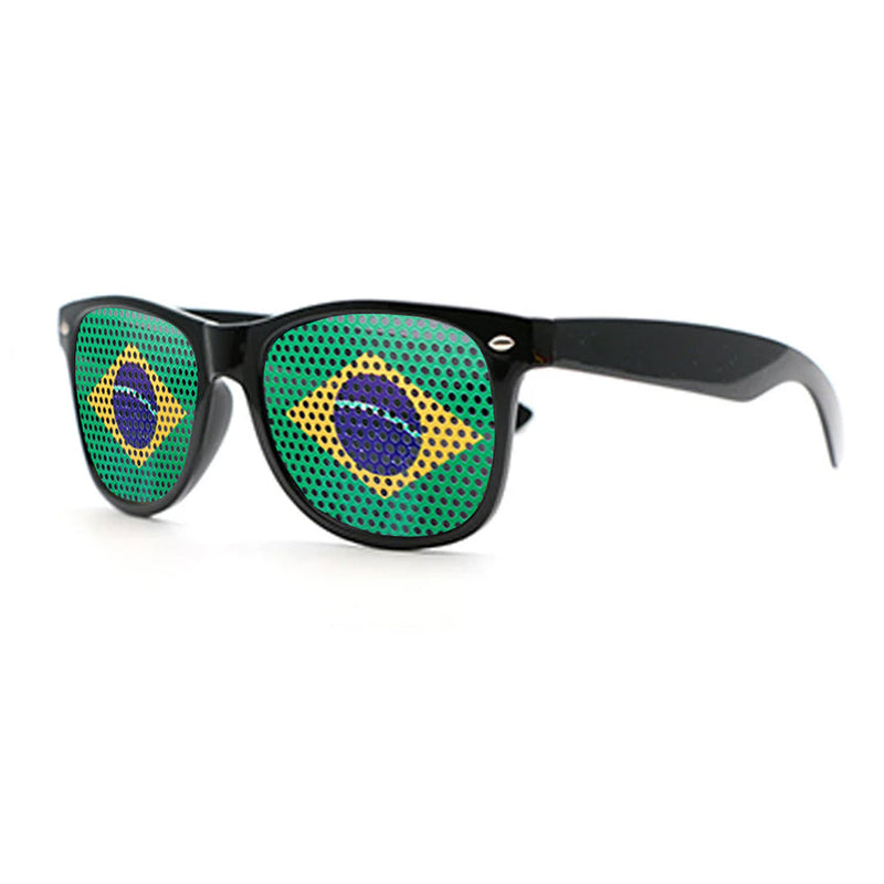 Óculos da Copa Personalizado Bandeira Brasil Hexa Copa do Mundo 2022 - Coisa de Outro Mundo