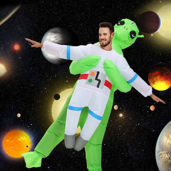 Imagem mostrando o produto Fantasia Inflável do Astronauta Alienígena - Adulto do Coisa de Outro Mundo 