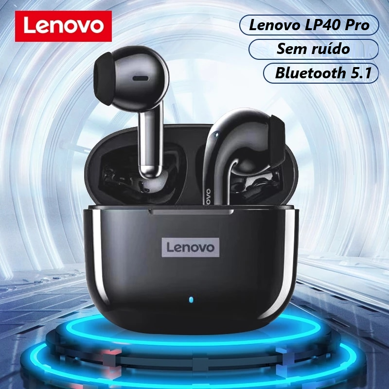 Imagem mostrando o produto Fone de Ouvido Lenovo LP40 Pro Earphone Bluetooth 5.1 do Coisa de Outro Mundo 