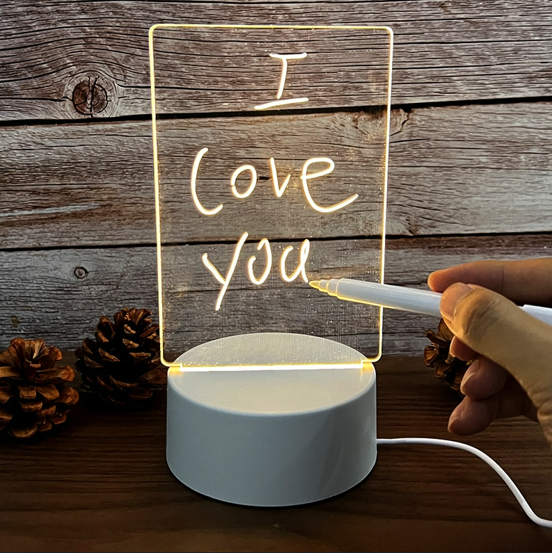 Imagem mostrando o produto Luminária Criativa Led de Recados Quadro Iluminado do Coisa de Outro Mundo 