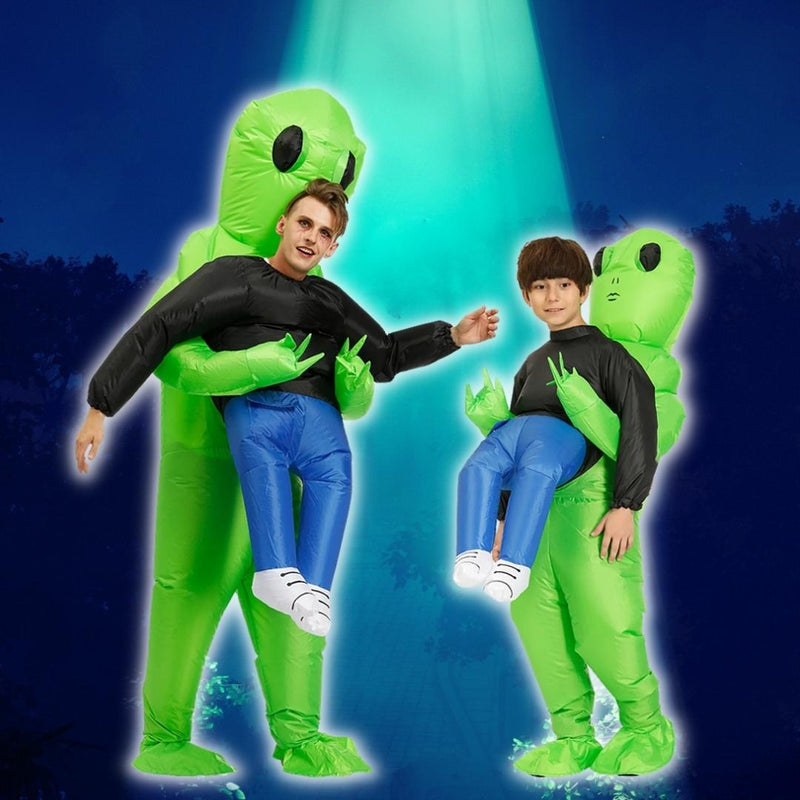 Imagem mostrando o produto Fantasia Abdução Alienígena Inflável Adulto Infantil do Coisa de Outro Mundo 