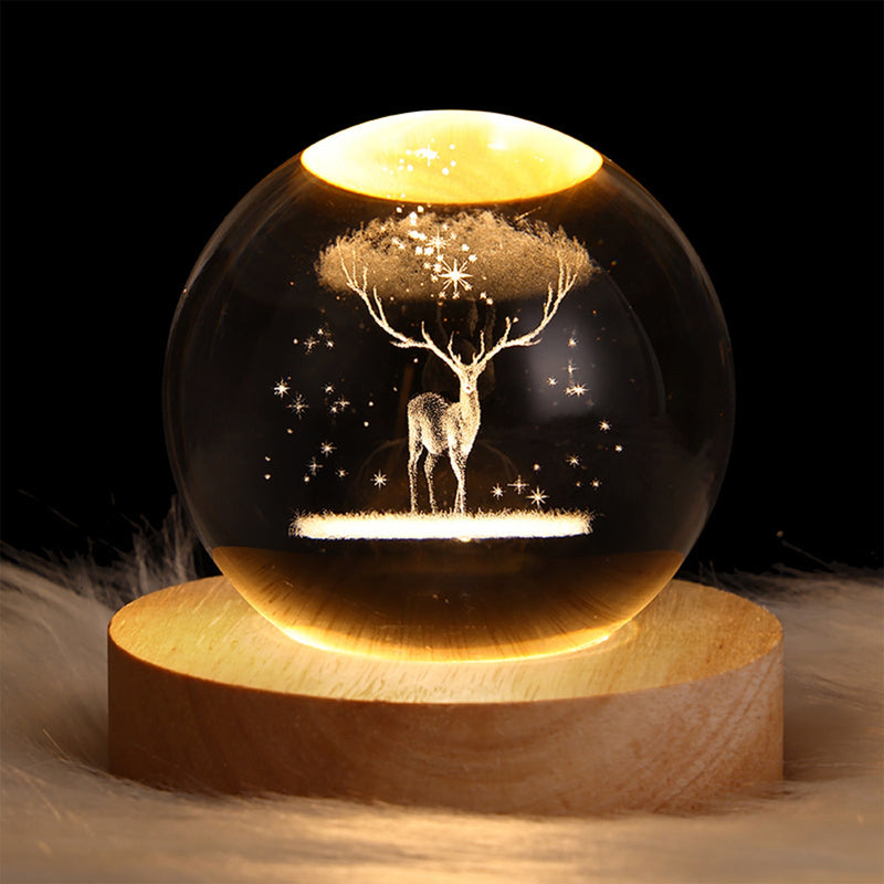 Globo Lâmpada de Cristal Romântica - Cria uma Atmosfera Acolhedora