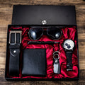 Kit Presente Masculino Relógio + Carteira + Cinto + Caneta + Óculos + Chaveiro