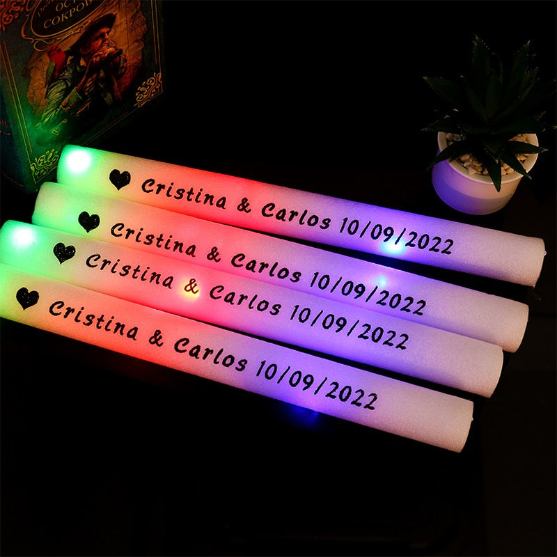 Bastões de Espuma Luminosa Multicolorido de LED em Massa RGB