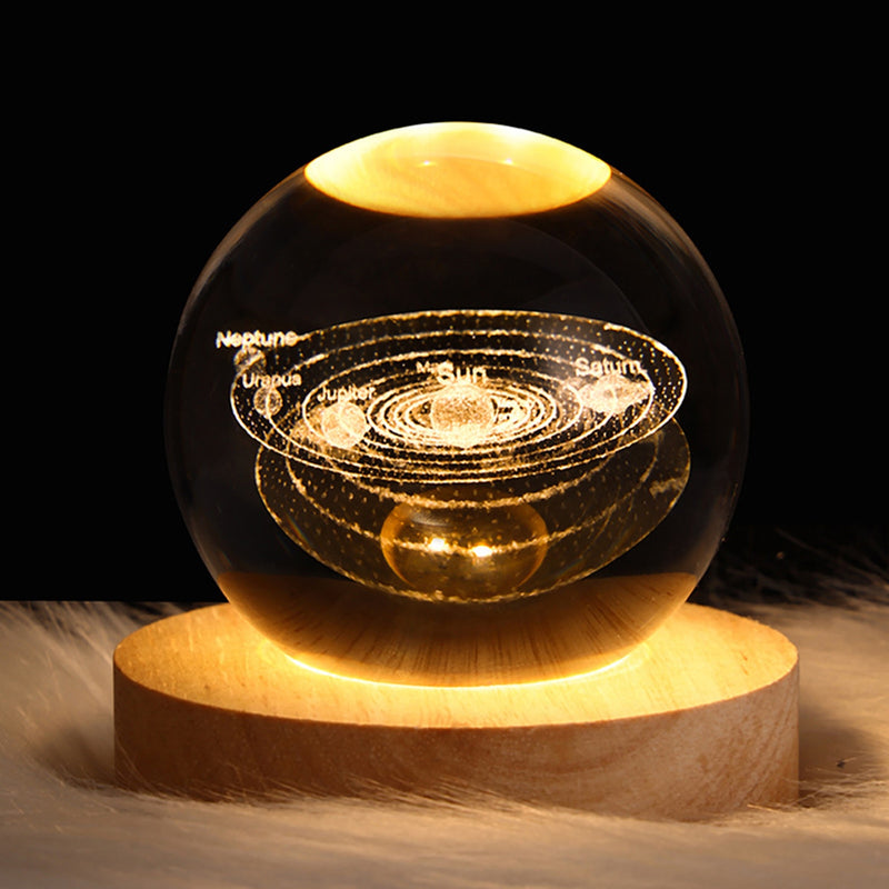Imagem mostrando o produto Globo Lâmpada de Cristal Romântica - Cria uma Atmosfera Acolhedora do Coisa de Outro Mundo 