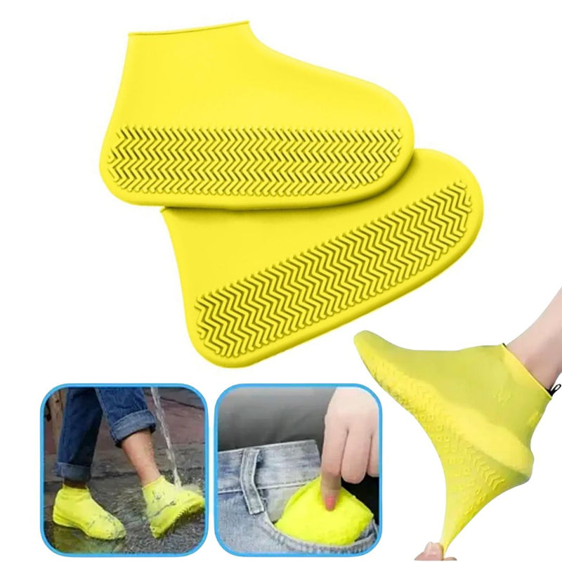 Capa de Calçados Impermeável De Silicone Protetor De Chuva Elástico