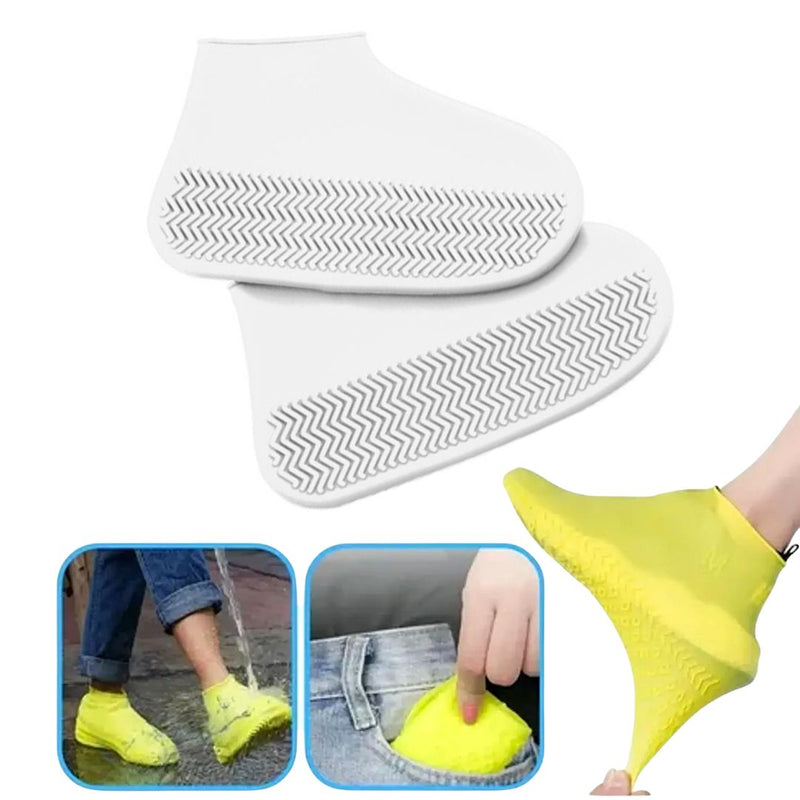Capa de Calçados Impermeável De Silicone Protetor De Chuva Elástico