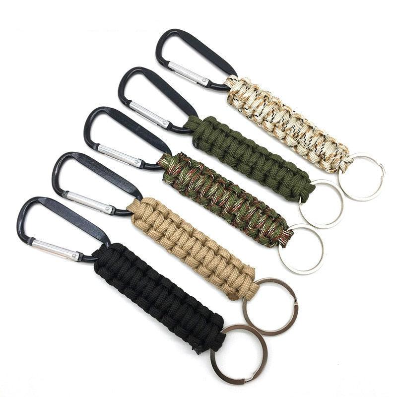 Imagem mostrando o produto Chaveiro de Mosquetão Paracord do Coisa de Outro Mundo 