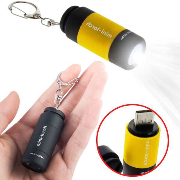 Chaveiro Mini Lanterna de Led Recarregável USB Militar Portátil - Coisa de Outro Mundo