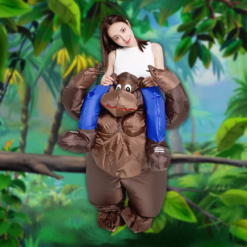 Imagem mostrando o produto Fantasia Inflável Orangotango Levou - Adulto do Coisa de Outro Mundo 
