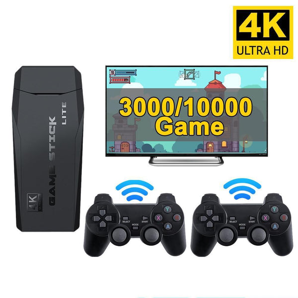 Imagem mostrando o produto Game Stick- Console Nostálgico 4K HD Wireless 10000 Jogos do Coisa de Outro Mundo 