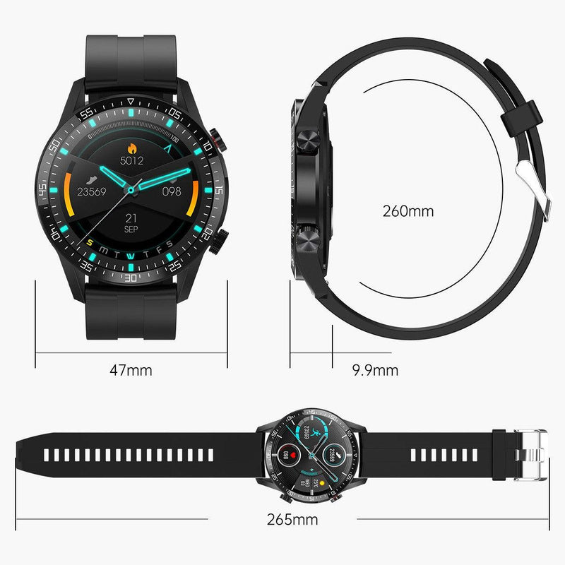 Smartwatch Advanced Pro - Relógio Inteligente IP68 A Prova d'água ECG Tela IPS 1.28" Bluetooth - Coisa de Outro Mundo